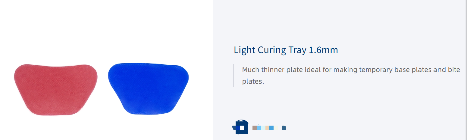 Light Curing Tray 1.6mm product